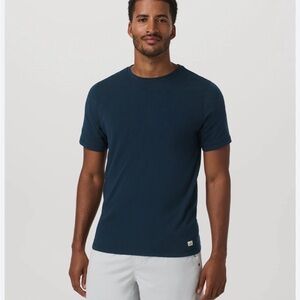 Vuori Tuvalu Pima Cotton Tee | Deep Sea Blue | XL | NWT